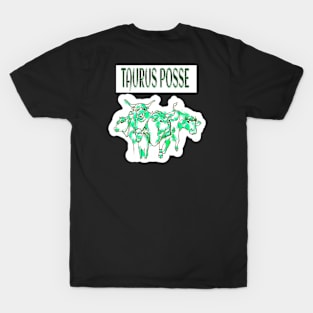 Taurus Posse Emerald Herd - Banner - Double-sided T-Shirt